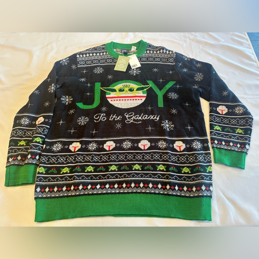 NWT H&M Yoda Christmas Sweater Size XL